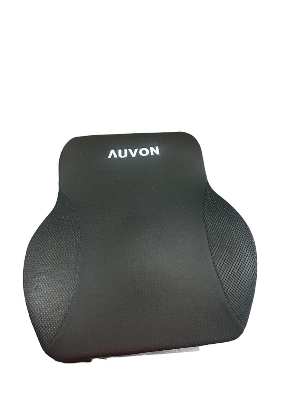 AUVON Lumbar Support Cushion Back Pillow Adjustable Straps Black
